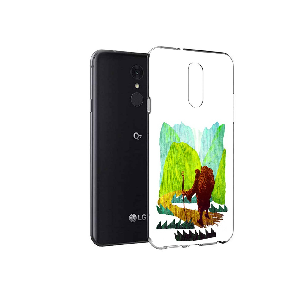 

Чехол MyPads Tocco для LG Q7 Лесная тропа (PT113427.75.106), Tocco