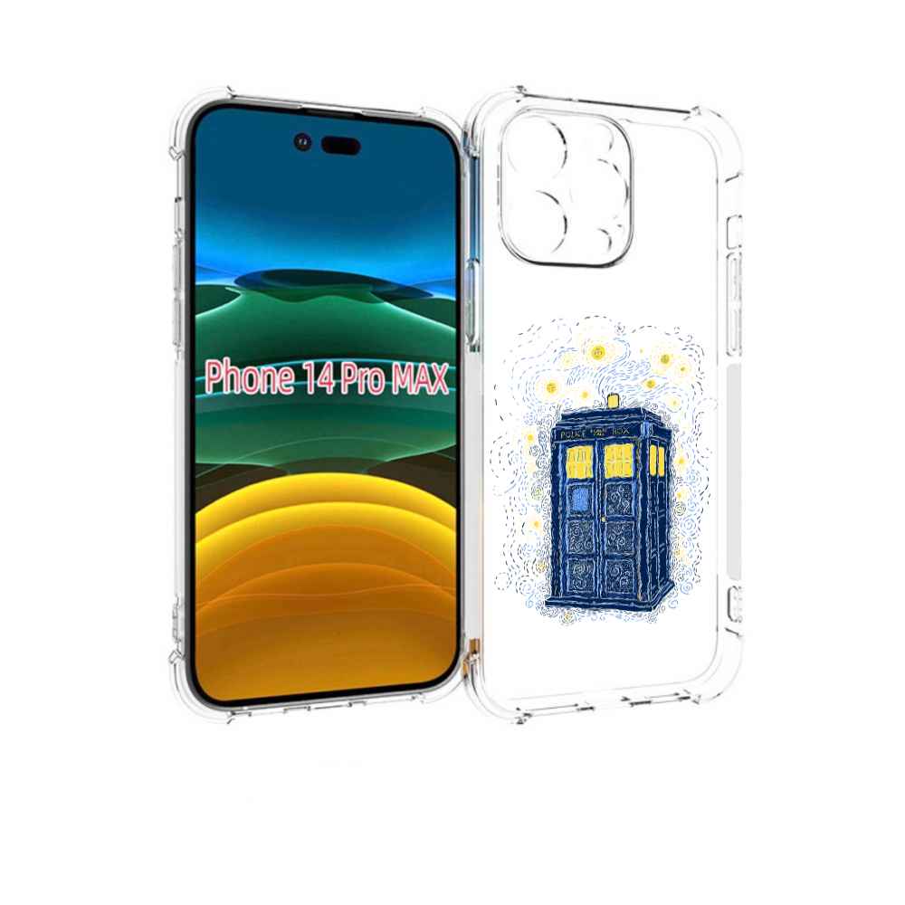 

Чехол MyPads будка рисунок для iPhone 14 Pro Max, Прозрачный, Tocco