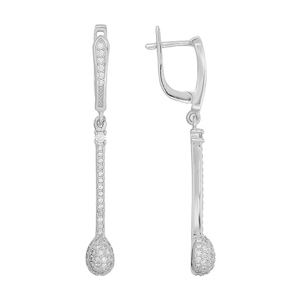 

Серьги женские из серебра Balex Jewellery 2422910242, фианит