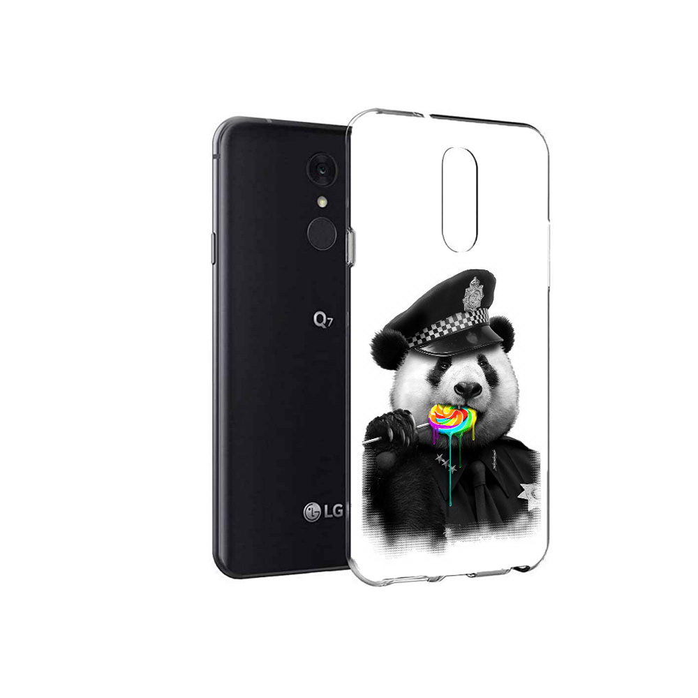 

Чехол MyPads Tocco для LG Q7 Панда полиция (PT113427.75.130), Tocco