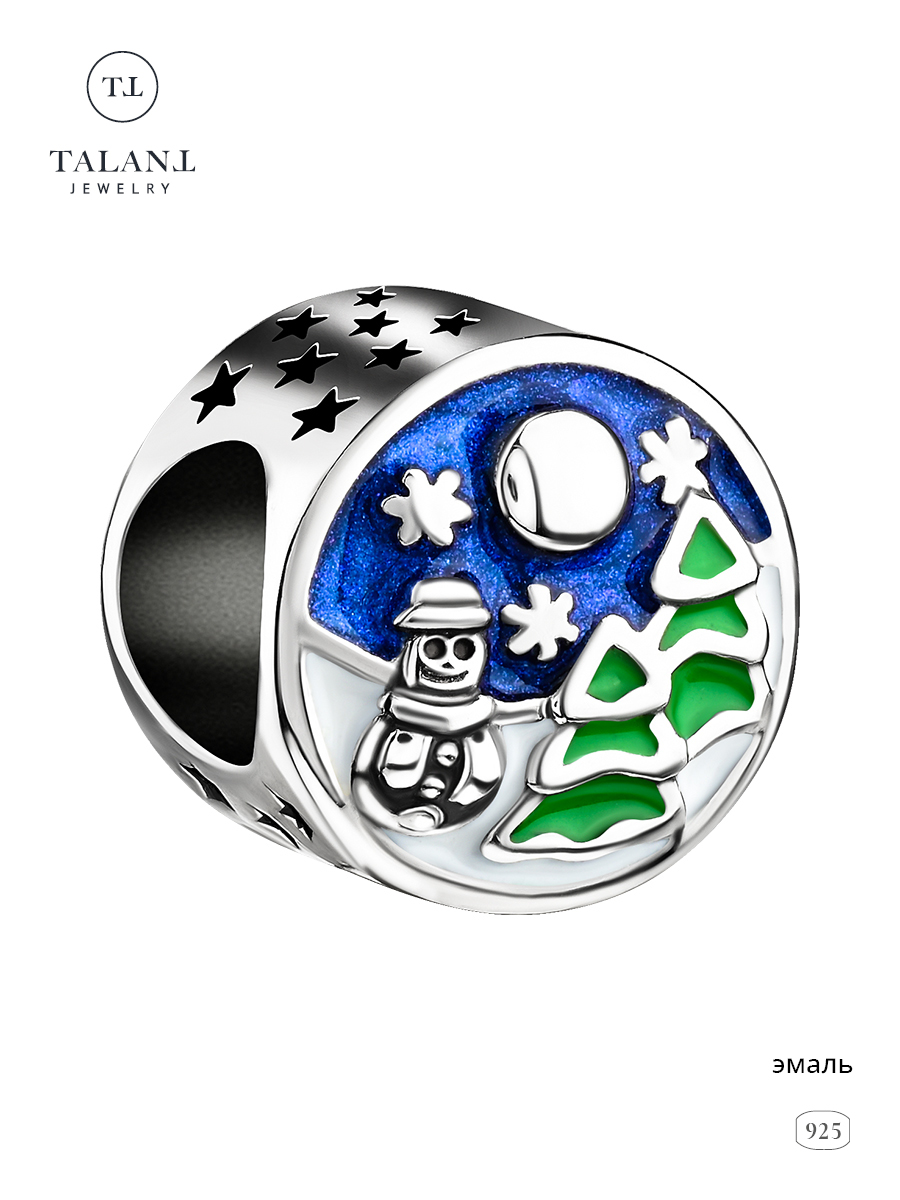 

Шарм из серебра TALANT 50-79-0000-27226, эмаль, 50-79-0000-27226