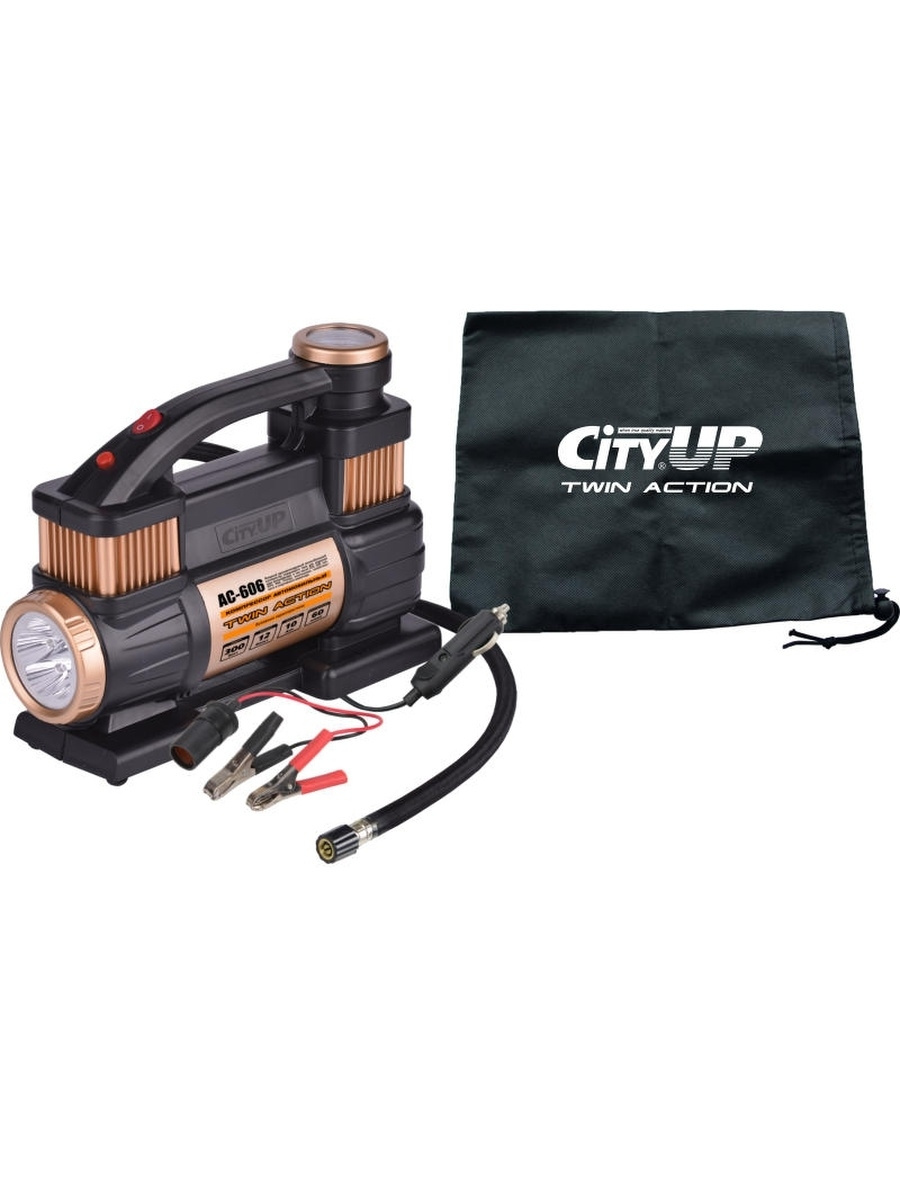 Компрессор автомобильный CityUP AC-606 Twin Action 3400₽