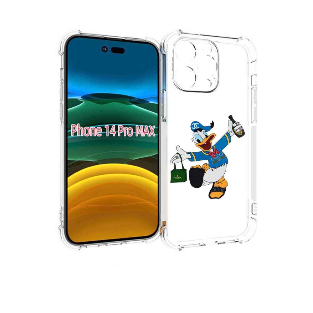 

Чехол MyPads модный-дональд-дак для iPhone 14 Pro Max, Прозрачный, Tocco