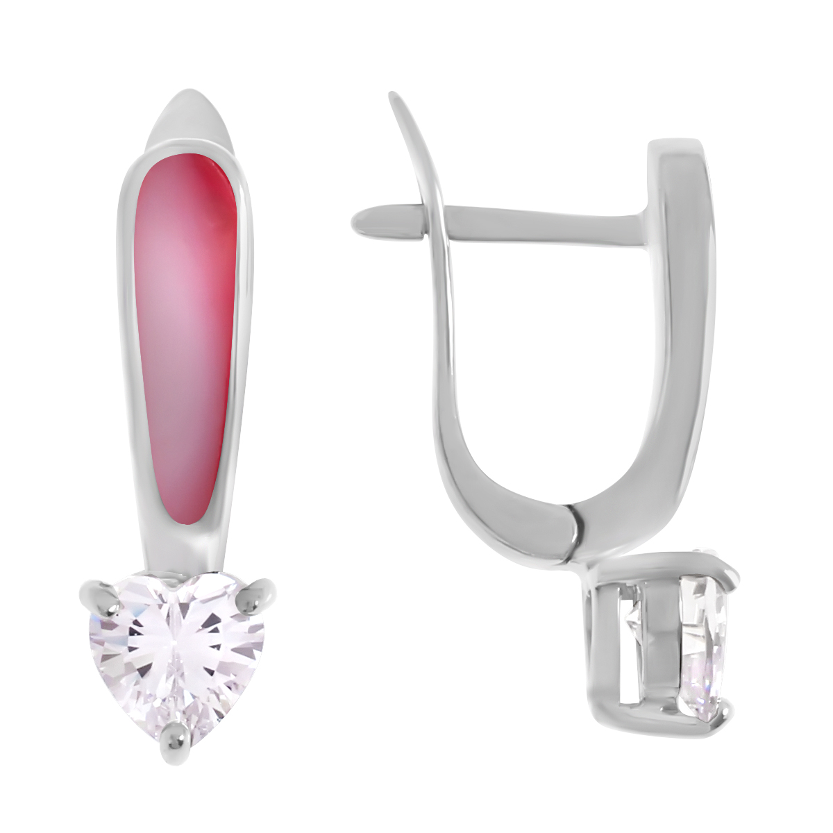 

Серьги женские из серебра Balex Jewellery 2424920272, фианит/перламутр, 2424920272