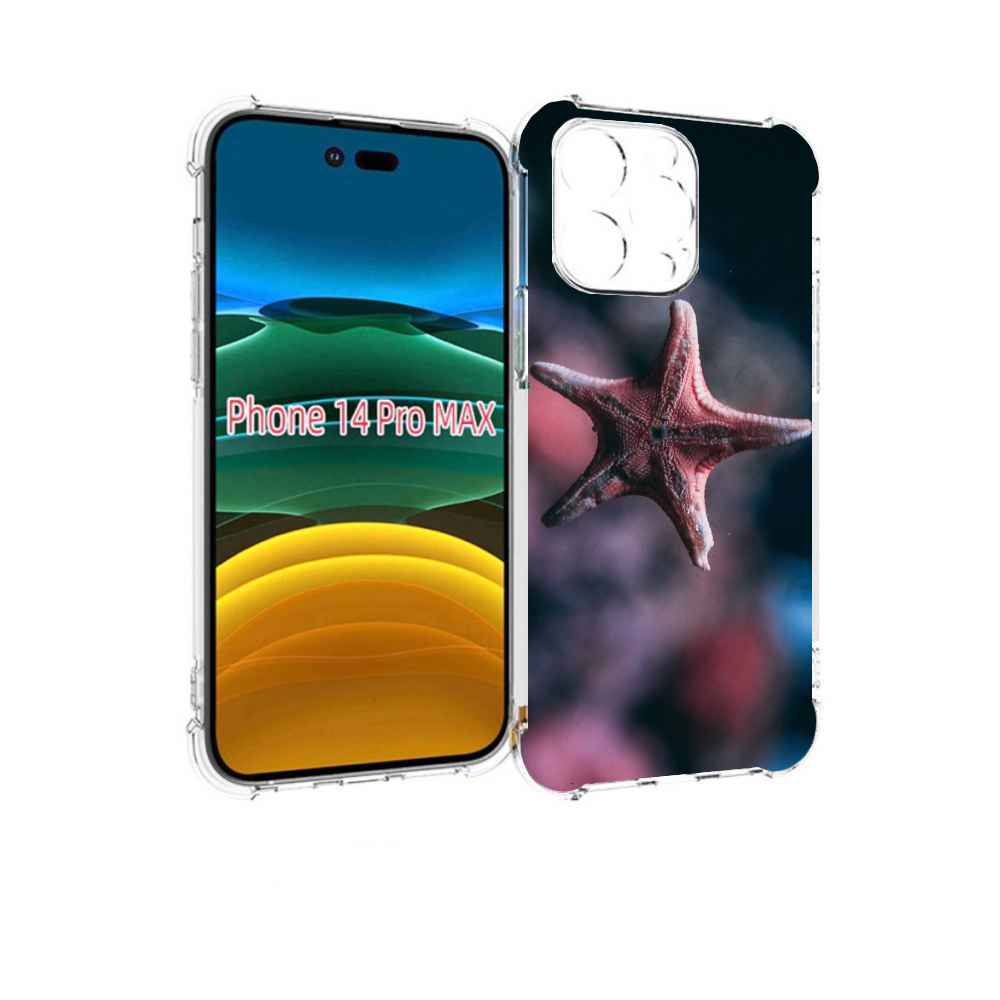 

Чехол MyPads морская-звезда--starfish для iPhone 14 Pro Max, Прозрачный, Tocco