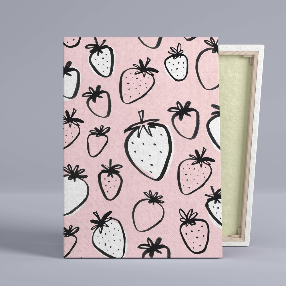 

Картина Red Panda Клубничная Структура - p5349240х60