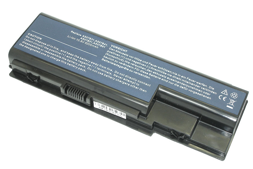 Аккумуляторная батарея для ноутбука Acer Aspire 5520/5920/6920G 11.1V 5200mAh OEM черная