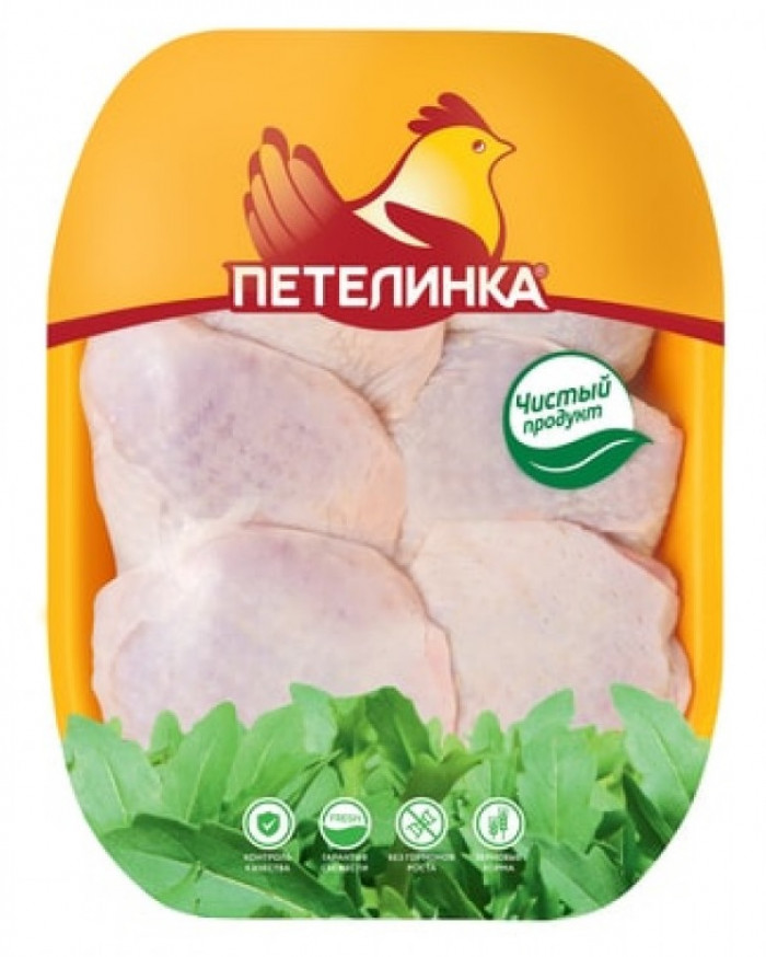 Бедро куриное с кожей Петелинка охлажденное +-900 г