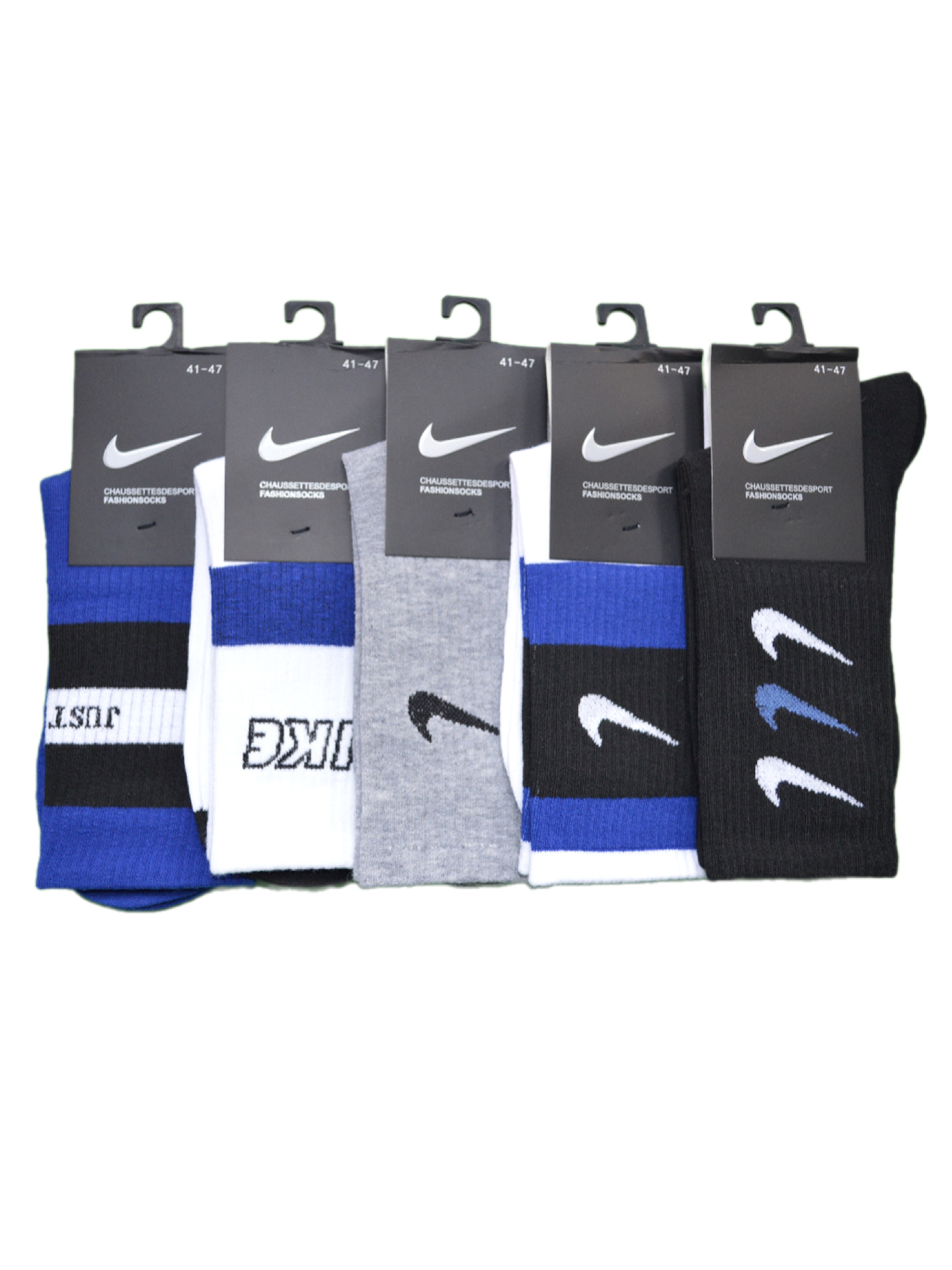 

Комплект носков унисекс Nike NI-BH082-5 разноцветных 41-47, Разноцветный, NI-BH082-5