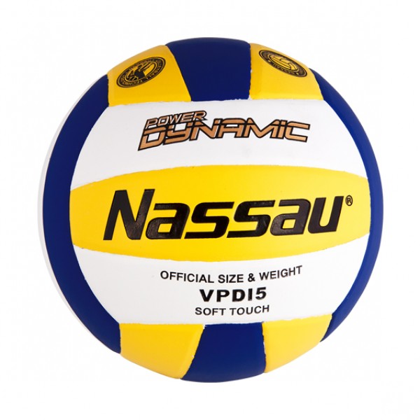 фото Волейбольный мяч power dynamic nassau vdpi-5 (5 размер) сине-желто-белый