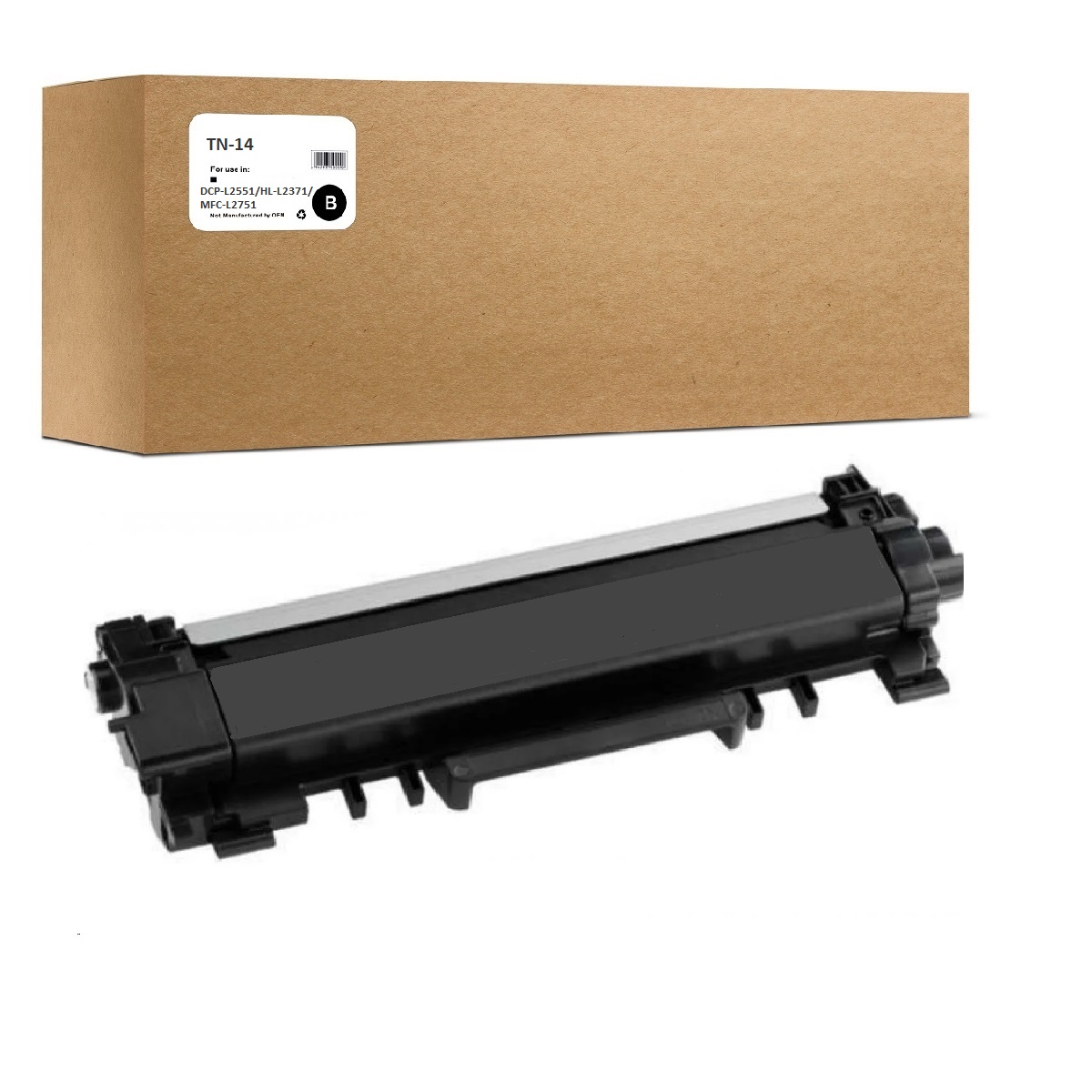 

Картридж OEM TN14 для Brother DCP-L2551/HL-L2371/MFC-L2751, Черный, OEM TN-14