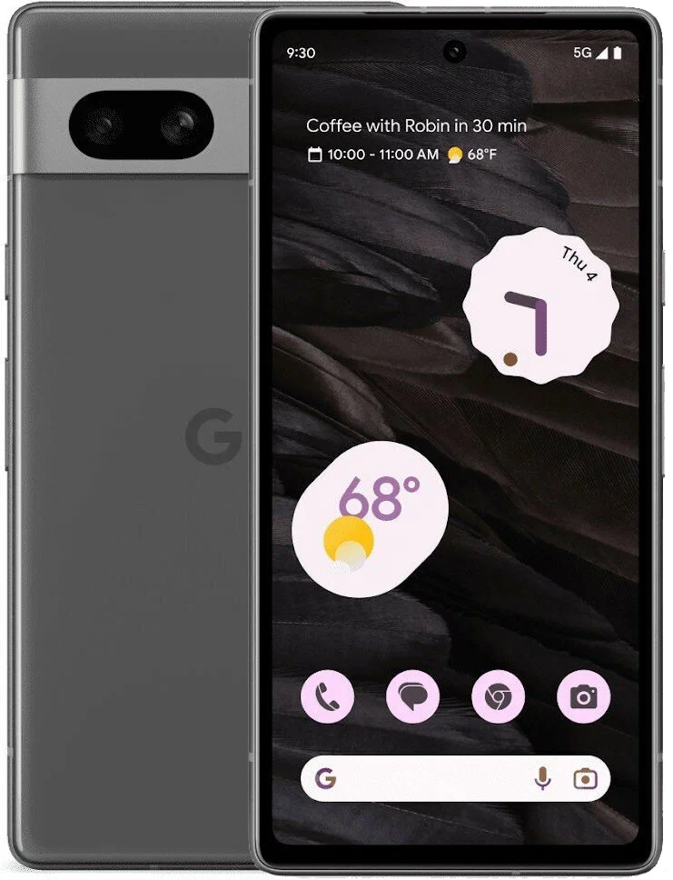 Смартфон Google pixel 7a 8/128GB Charcoal, nano SIM + eSIM (GA03694-AU)