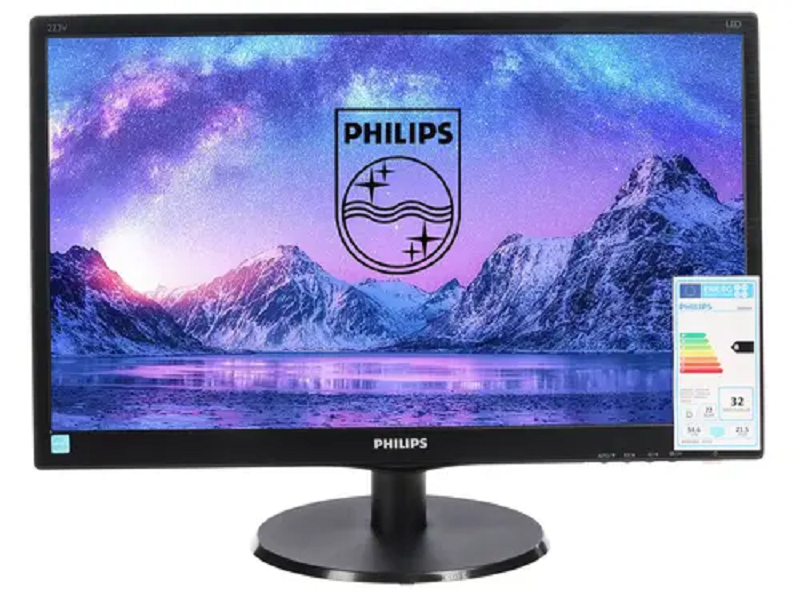 фото Монитор philips 223v5lhsb 21.5" черный ()