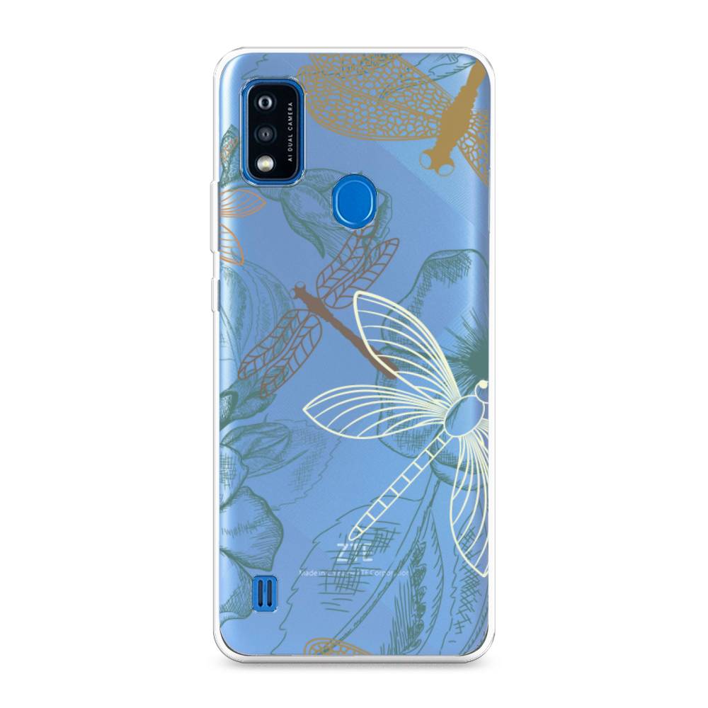

Чехол Awog на ZTE Blade A51 / ЗТЕ Блэйд A51 "Тени стрекоз", Разноцветный, 134550-8