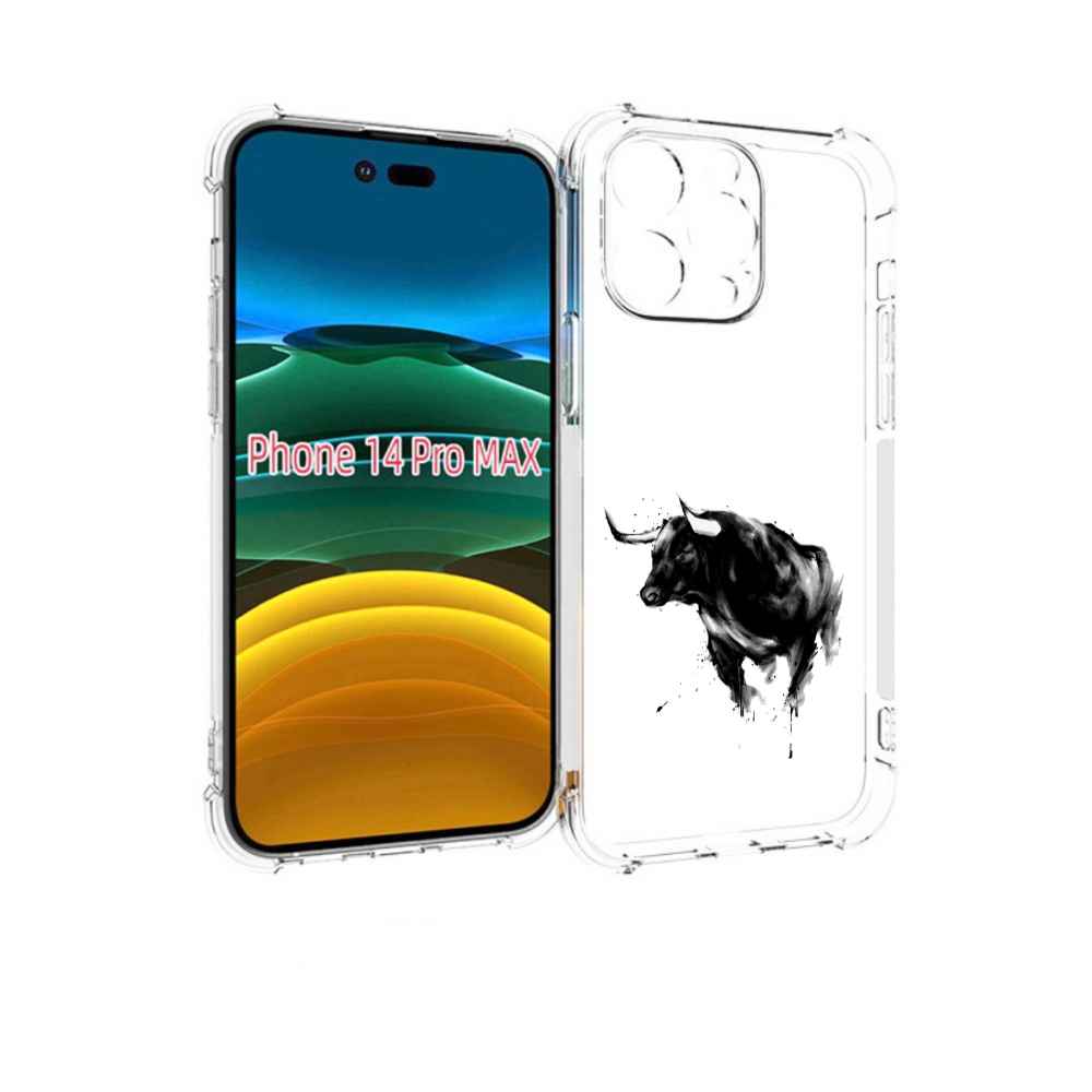 

Чехол MyPads бык для iPhone 14 Pro Max, Прозрачный, Tocco