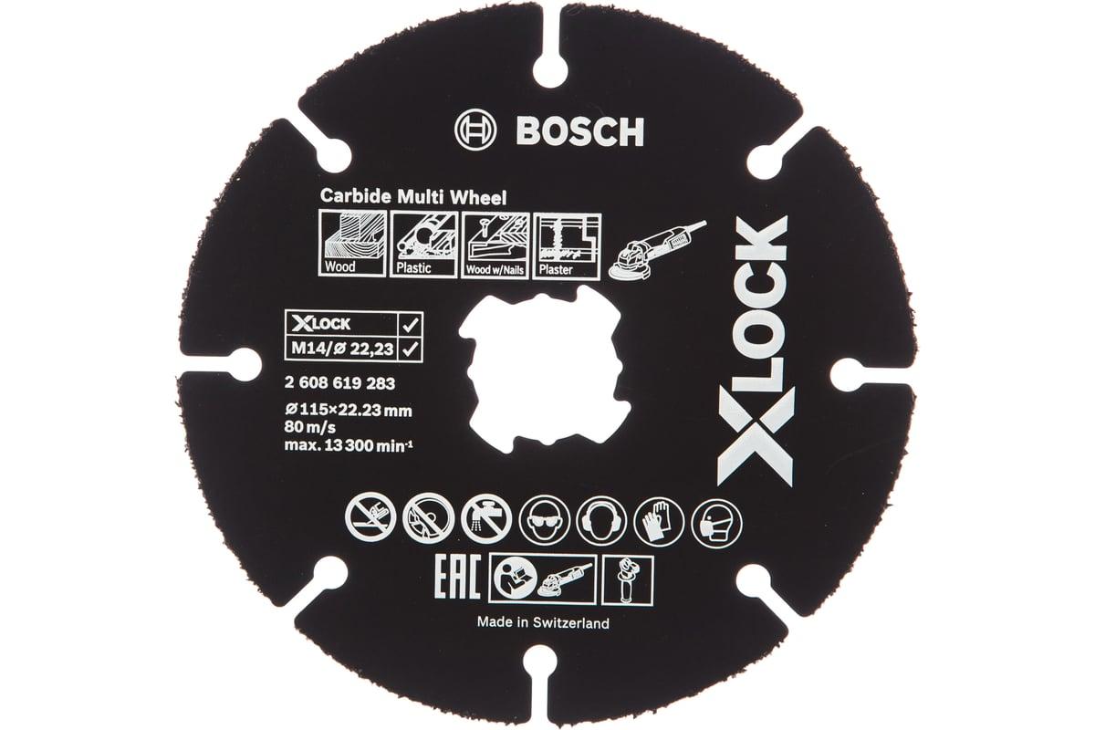 Круг отрезной 115х10x222 мм для дерева X-LOCK Carbide Multi Wheel BOSCH подходит для вс 1779₽