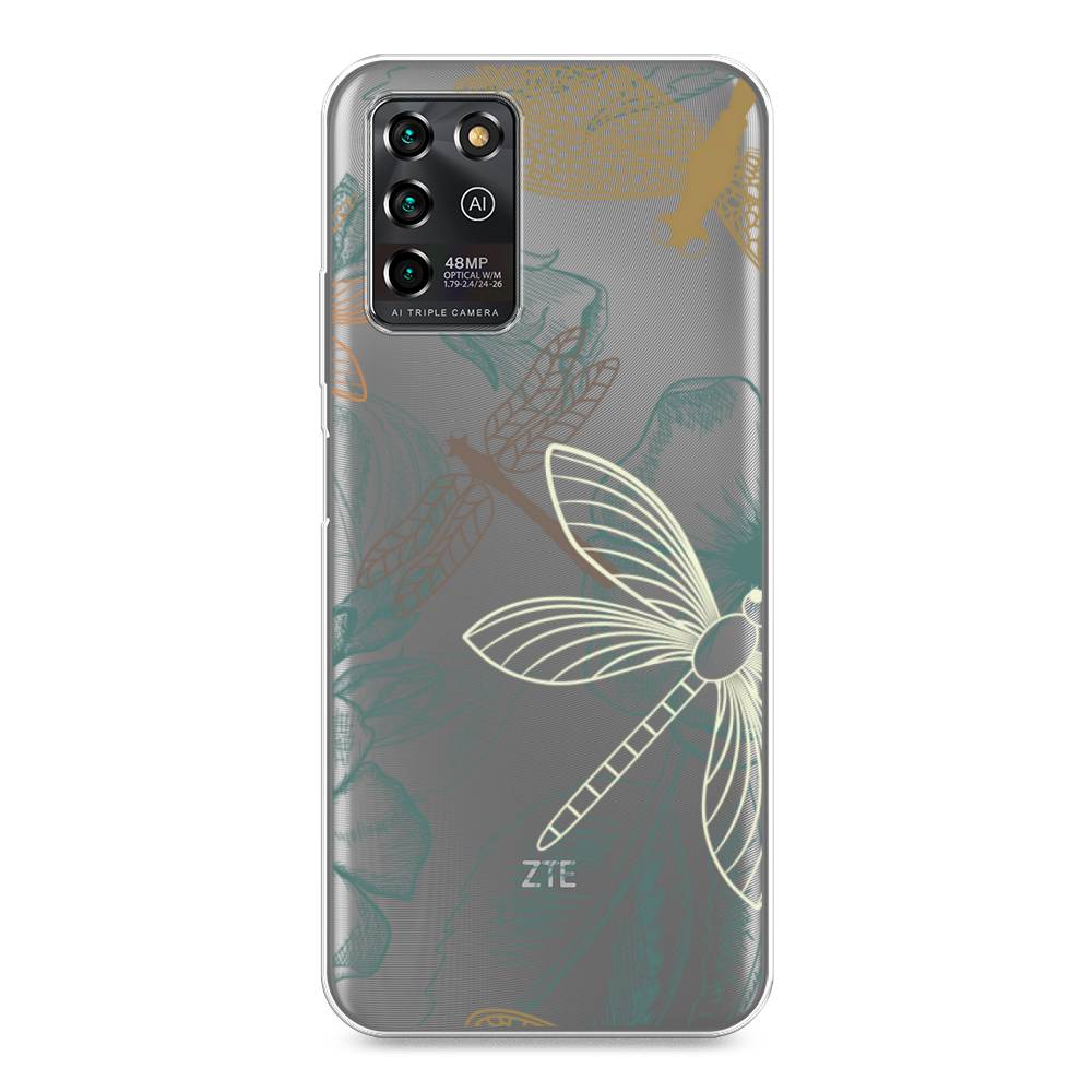 

Чехол Awog на ZTE Blade V30 Vita / ЗТЕ Блэйд V30 Vita "Тени стрекоз", Разноцветный, 135050-8