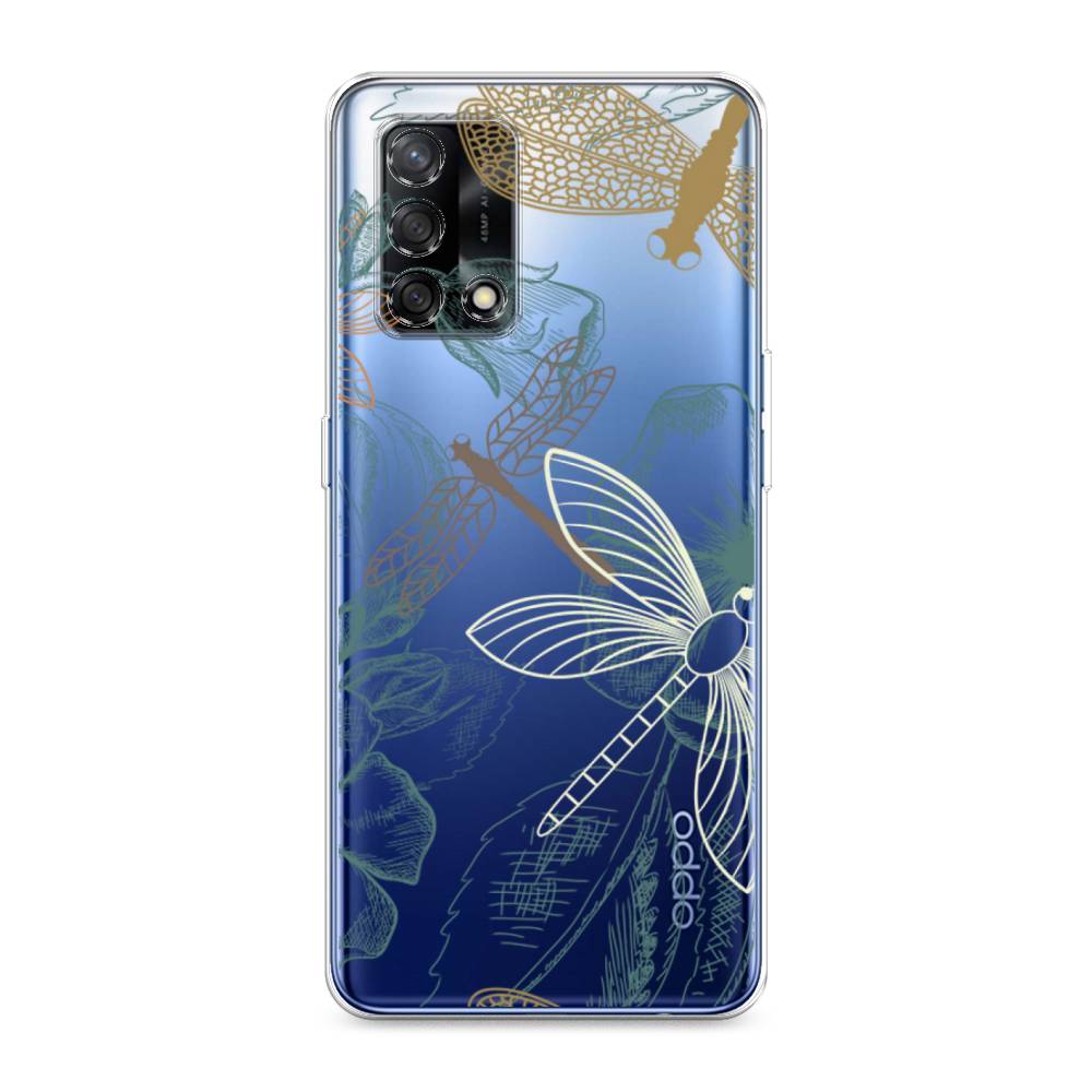 

Чехол Awog на Oppo A74 "Тени стрекоз", Разноцветный, 256050-8