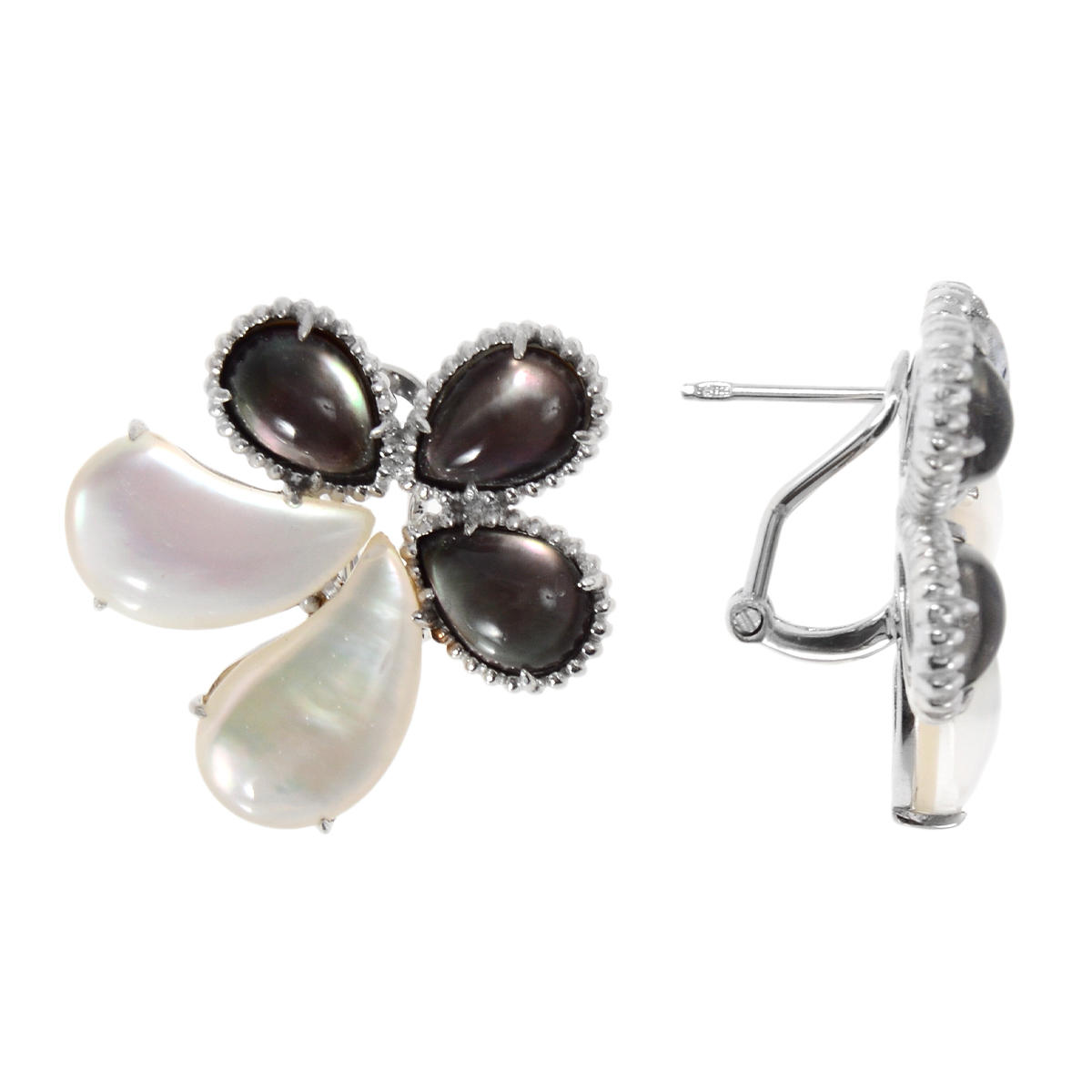 

Серьги из серебра Balex Jewellery 2430930090, перламутр/кварц, 2430930090