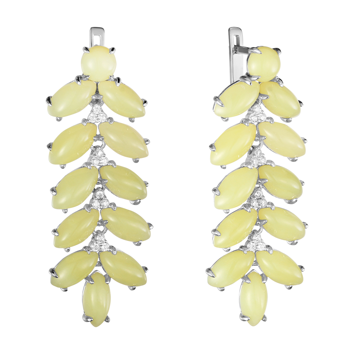 

Серьги женские из серебра Balex Jewellery 2430930103, нефрит/нефрит, 2430930103