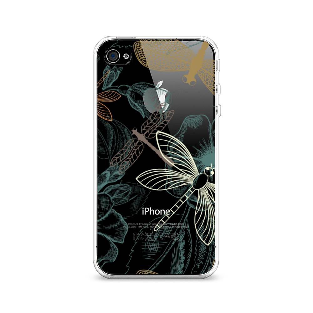 

Чехол Awog на Apple iPhone 4/4S / Айфон 4/4S "Тени стрекоз", Разноцветный, 10150-8