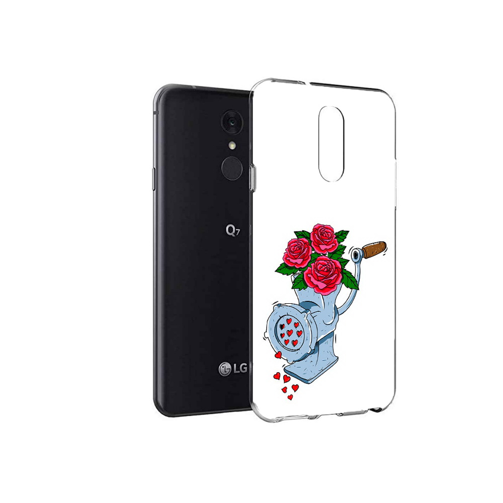 

Чехол MyPads Tocco для LG Q7 Цветочные сердца (PT113427.75.199), Tocco