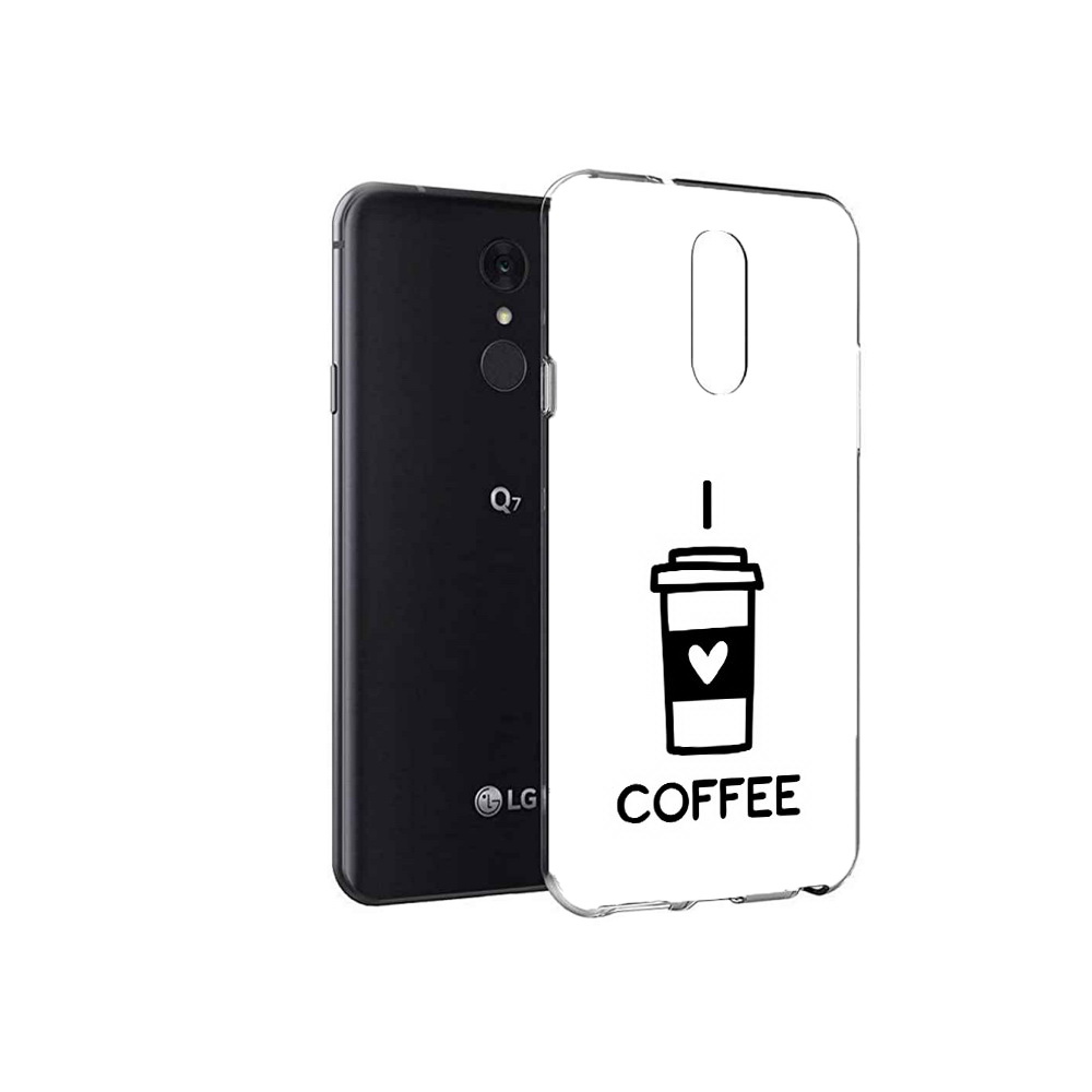 

Чехол MyPads Tocco для LG Q7 Я люблю кофе (PT113427.75.206), Tocco