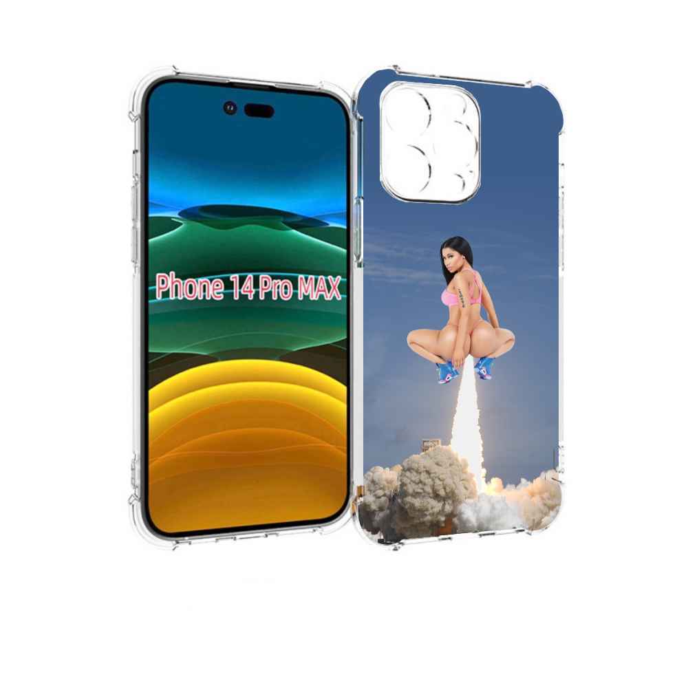 

Чехол MyPads ники-минаж-ракета детский для iPhone 14 Pro Max, Прозрачный, Tocco