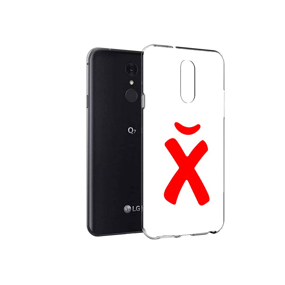 

Чехол MyPads Tocco для LG Q7 абстракция буква х (PT113427.75.209), Tocco