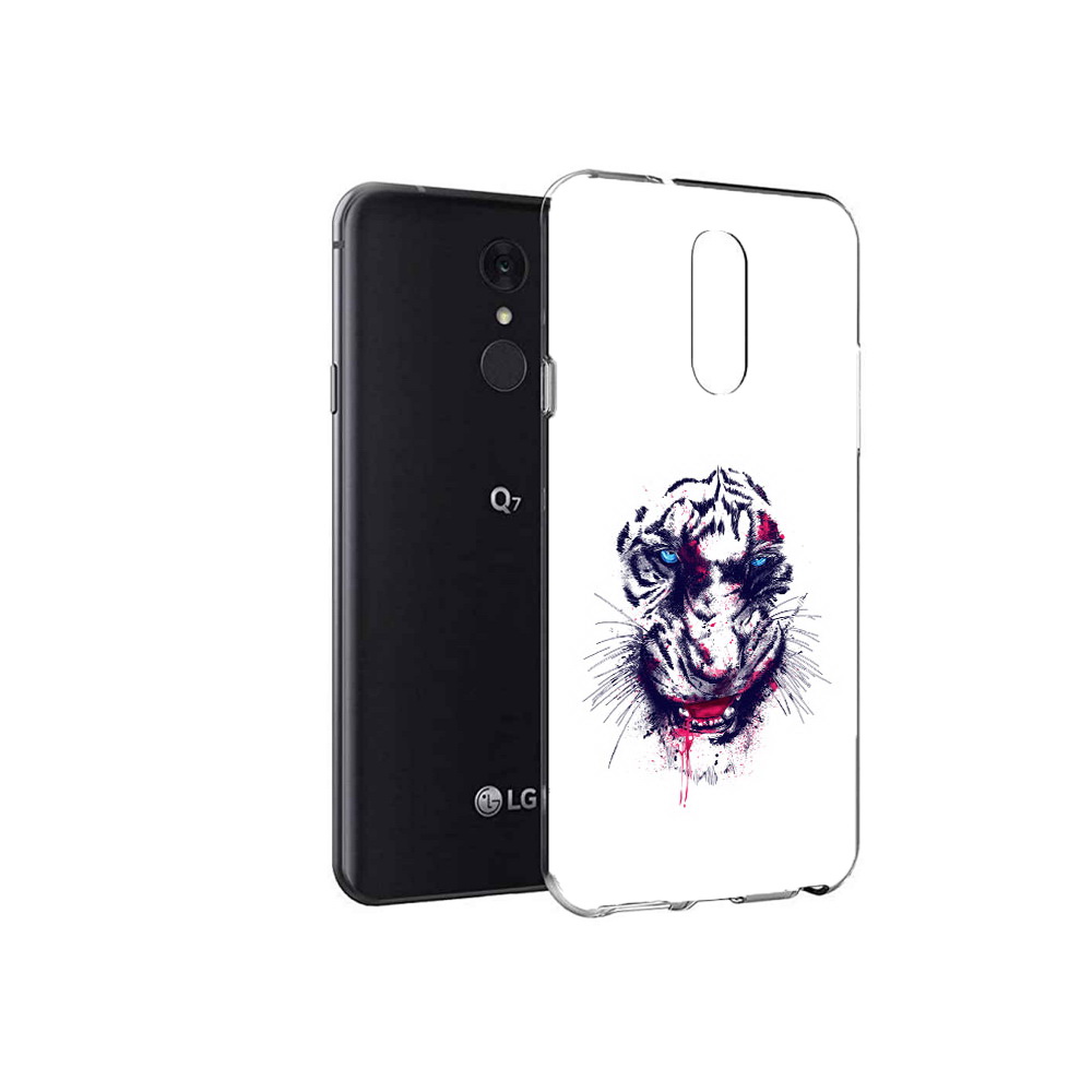 

Чехол MyPads Tocco для LG Q7 безумный тигр (PT113427.75.228), Tocco