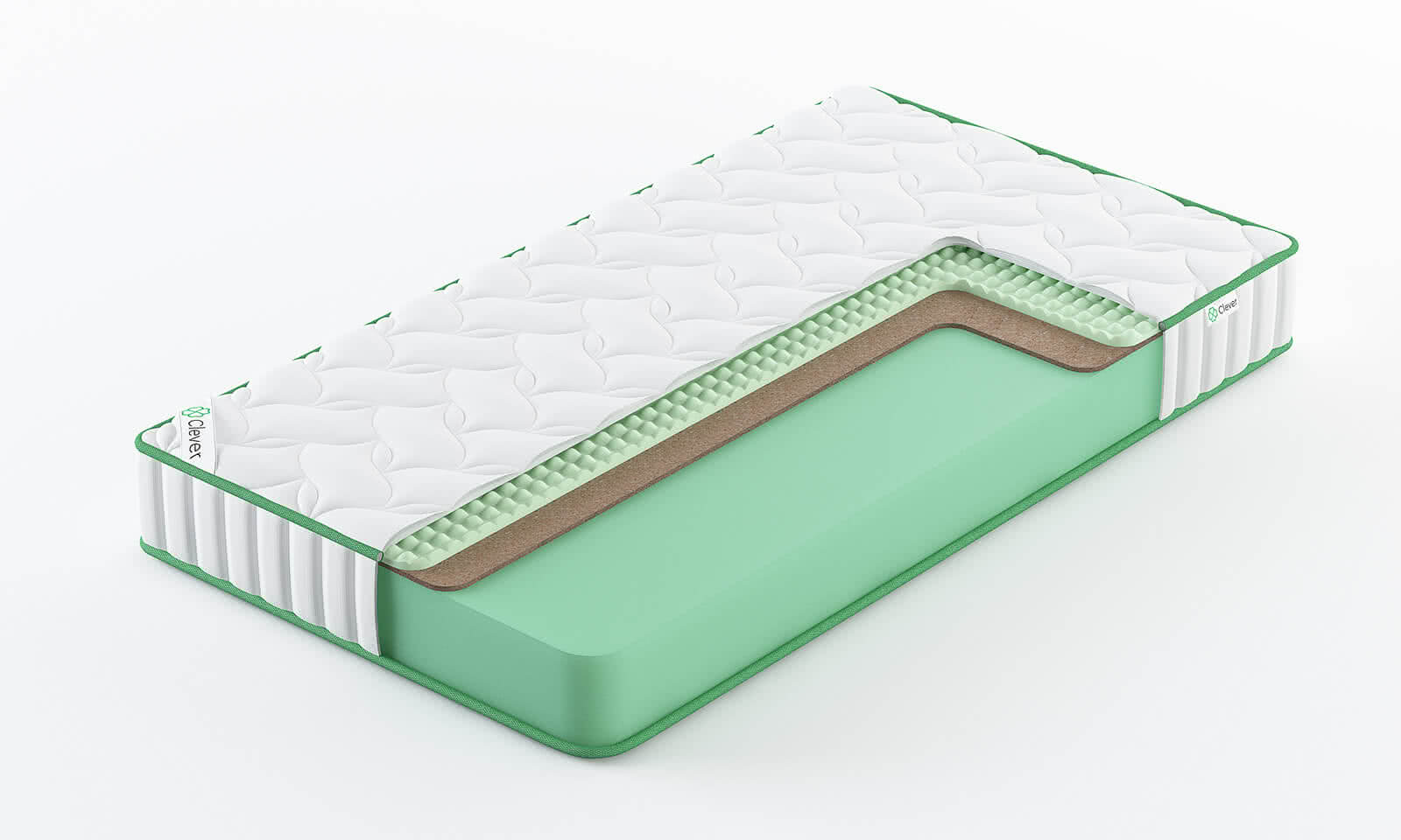 

Матрас Clever Simple Hard High 155x215, Белый, CLEVER SIMPLE HARD HIGH