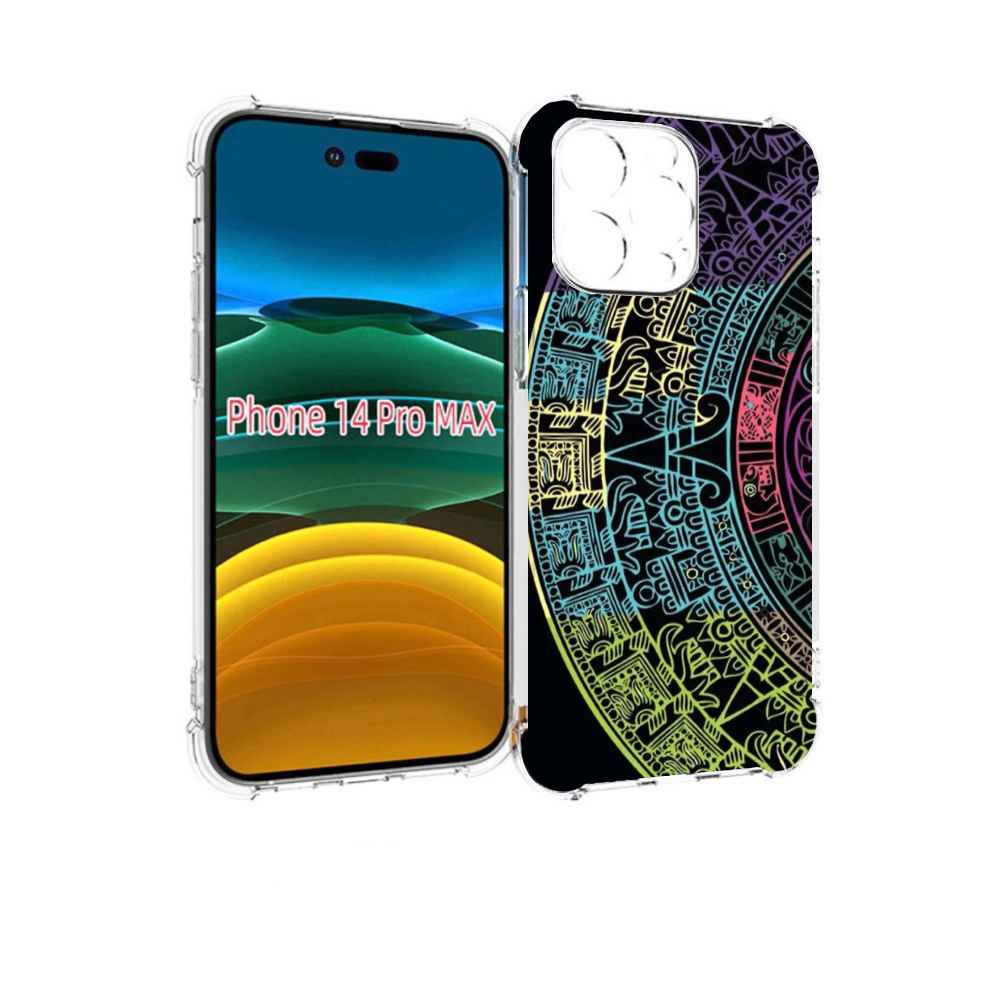 

Чехол MyPads орнамент полукруга для iPhone 14 Pro Max, Прозрачный, Tocco