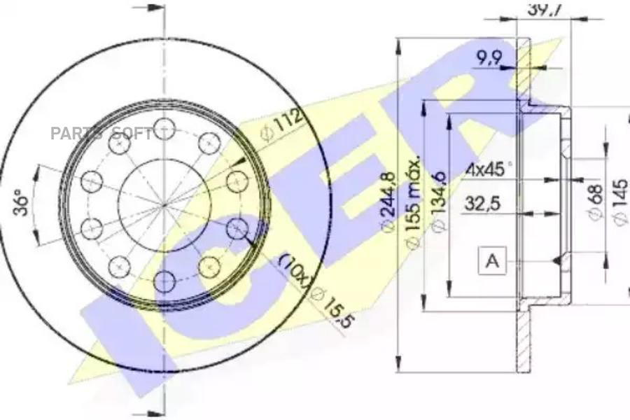 

Диск Тормозной Задний Ad Vw Icer 78bd3637-2 Icer арт. 78BD3637-2