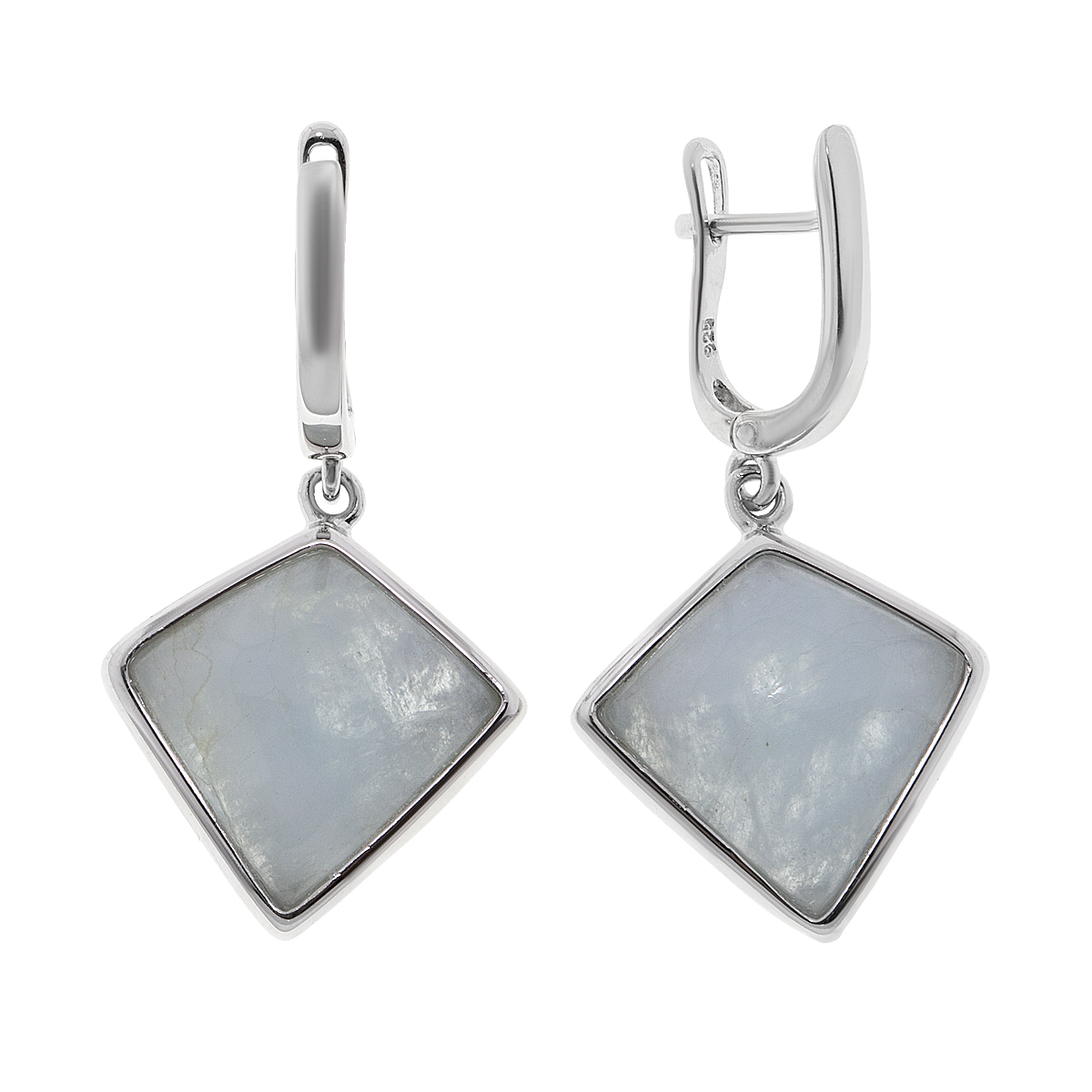 

Серьги женские из серебра Balex Jewellery 2432930192, аквамарин, 2432930192