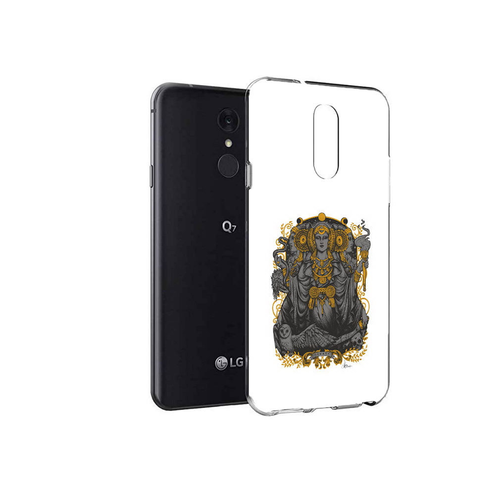 

Чехол MyPads Tocco для LG Q7 божество с золотыми элементами (PT113427.75.241), Tocco