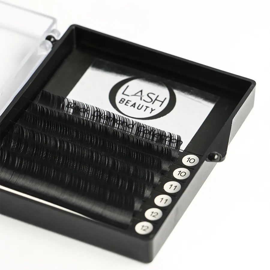 

Ресницы на ленте O-Lash Beauty 6L микс D+, 0,20, длина 10-11-12 мм, Черный