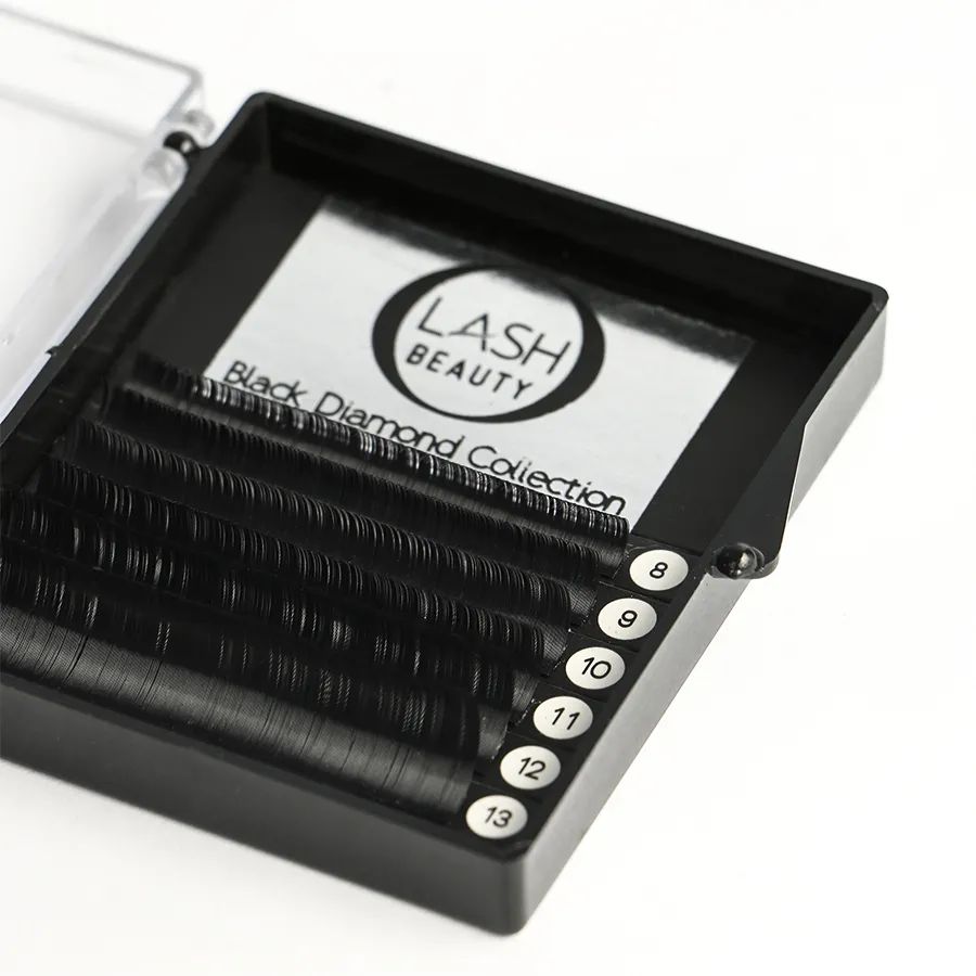 

Ресницы на ленте O-Lash Beauty 6L микс D+, 0,15, длина 8-13 мм, Черный