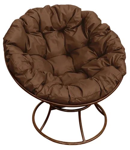Кресло коричневое M-group Папасан 12010205 коричневая подушка