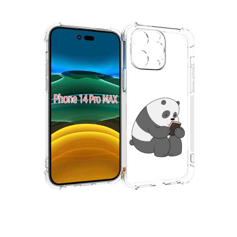 

Чехол MyPads панда-в-телефоне для iPhone 14 Pro Max, Прозрачный, Tocco
