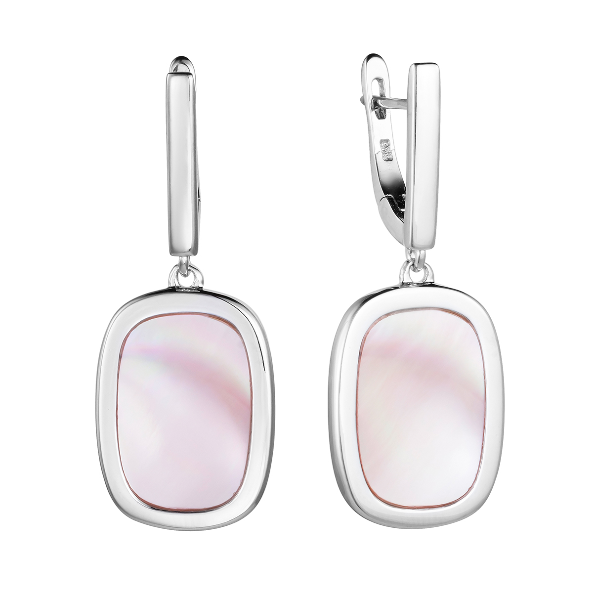 

Серьги женские из серебра Balex Jewellery 2432930220, перламутр, 2432930220