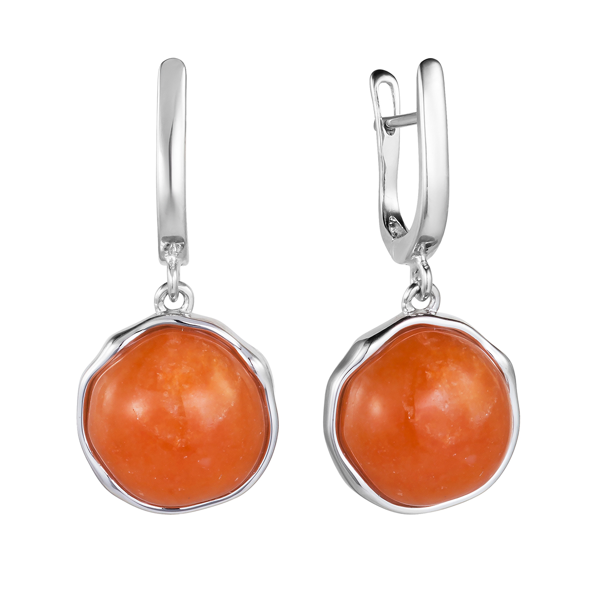 

Серьги женские из серебра Balex Jewellery 2432930222, авантюрин, 2432930222