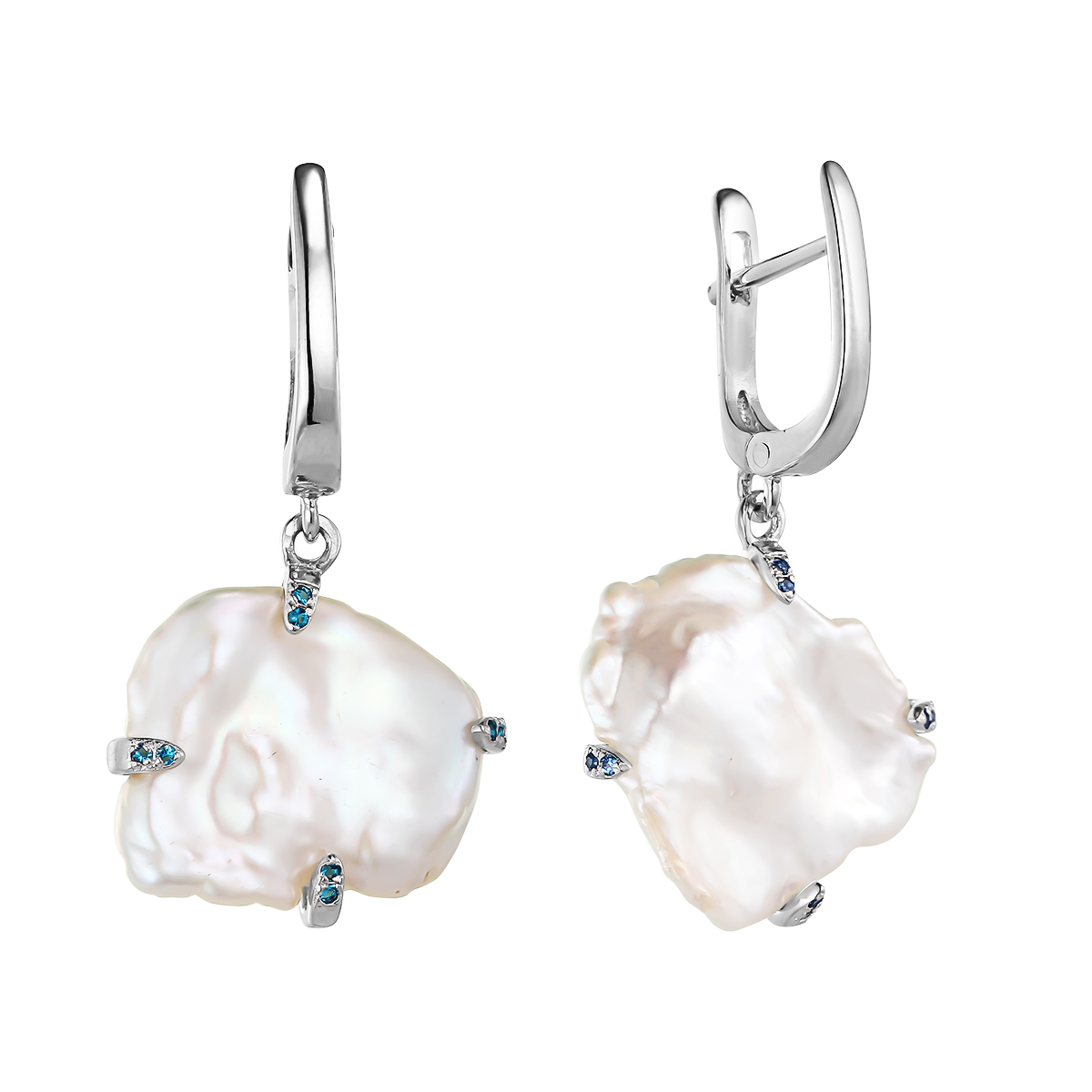 

Серьги женские из серебра Balex Jewellery 2432930232, жемчуг/фианит, 2432930232