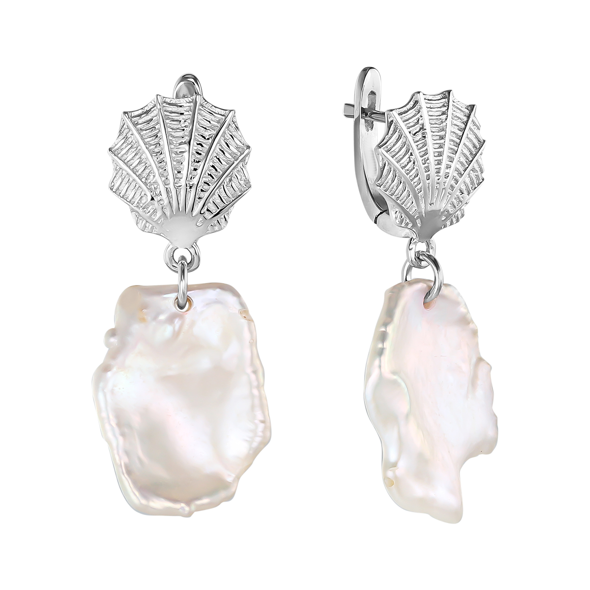 

Серьги женские из серебра Balex Jewellery 2432930233, жемчуг, 2432930233