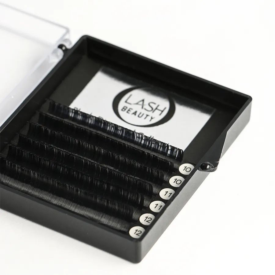 

Ресницы на ленте O-Lash Beauty 6L микс D+, 0,07, длина 10-11-12 мм, Черный
