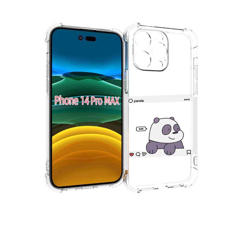 

Чехол MyPads пандочка-фотка для iPhone 14 Pro Max, Прозрачный, Tocco