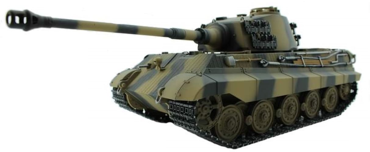 Радиоуправляемый танк Torro King Tiger 1 16 ВВ-пушка дым деревянная коробка V30 24G R 50623₽