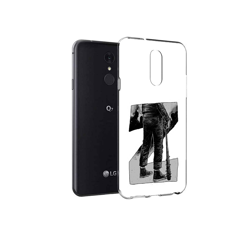 

Чехол MyPads Tocco для LG Q7 воин черно белый (PT113427.75.265), Tocco