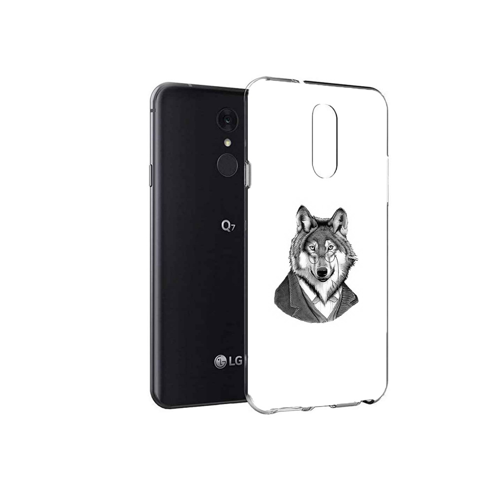 

Чехол MyPads Tocco для LG Q7 волк в пиджаке (PT113427.75.266), Tocco