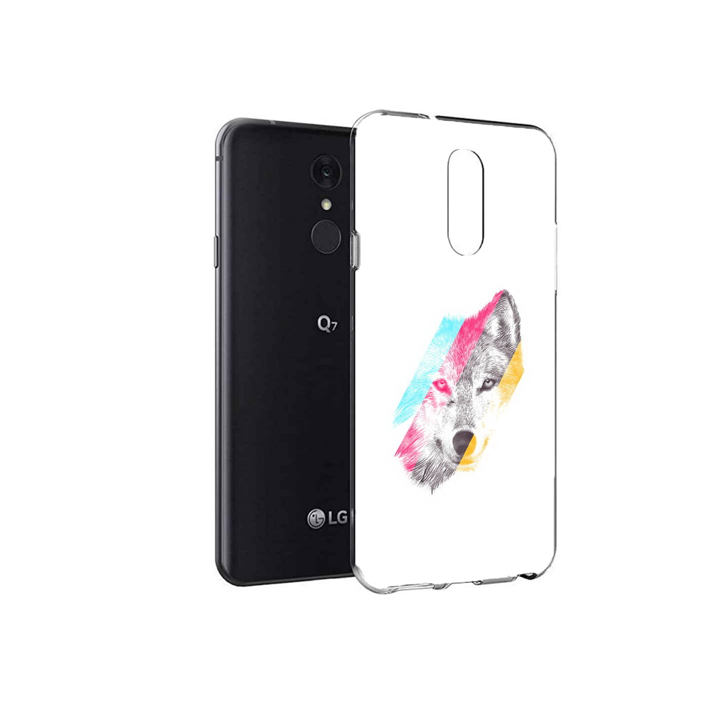 

Чехол MyPads Tocco для LG Q7 волк градиент (PT113427.75.268), Tocco