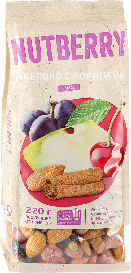 

Фруктово-ореховая смесь Nutberry 220 г